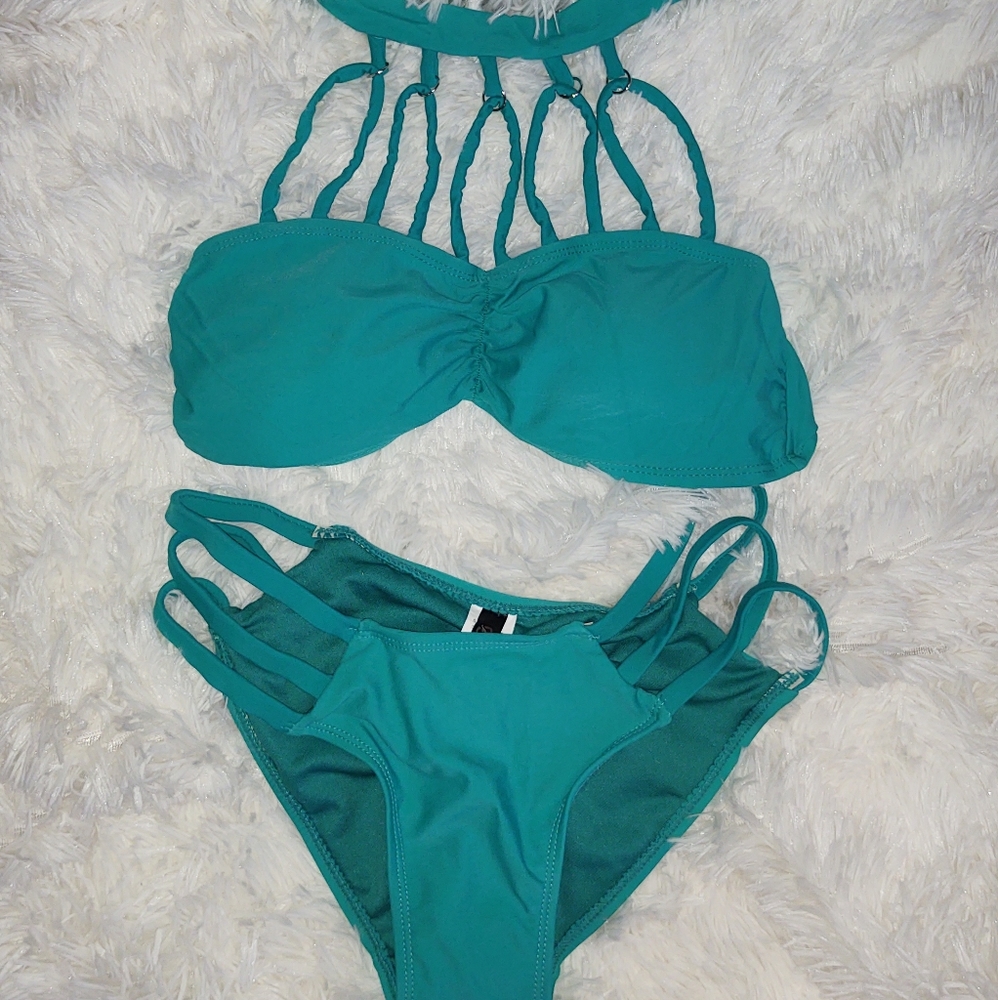 Caged Jade Bikini